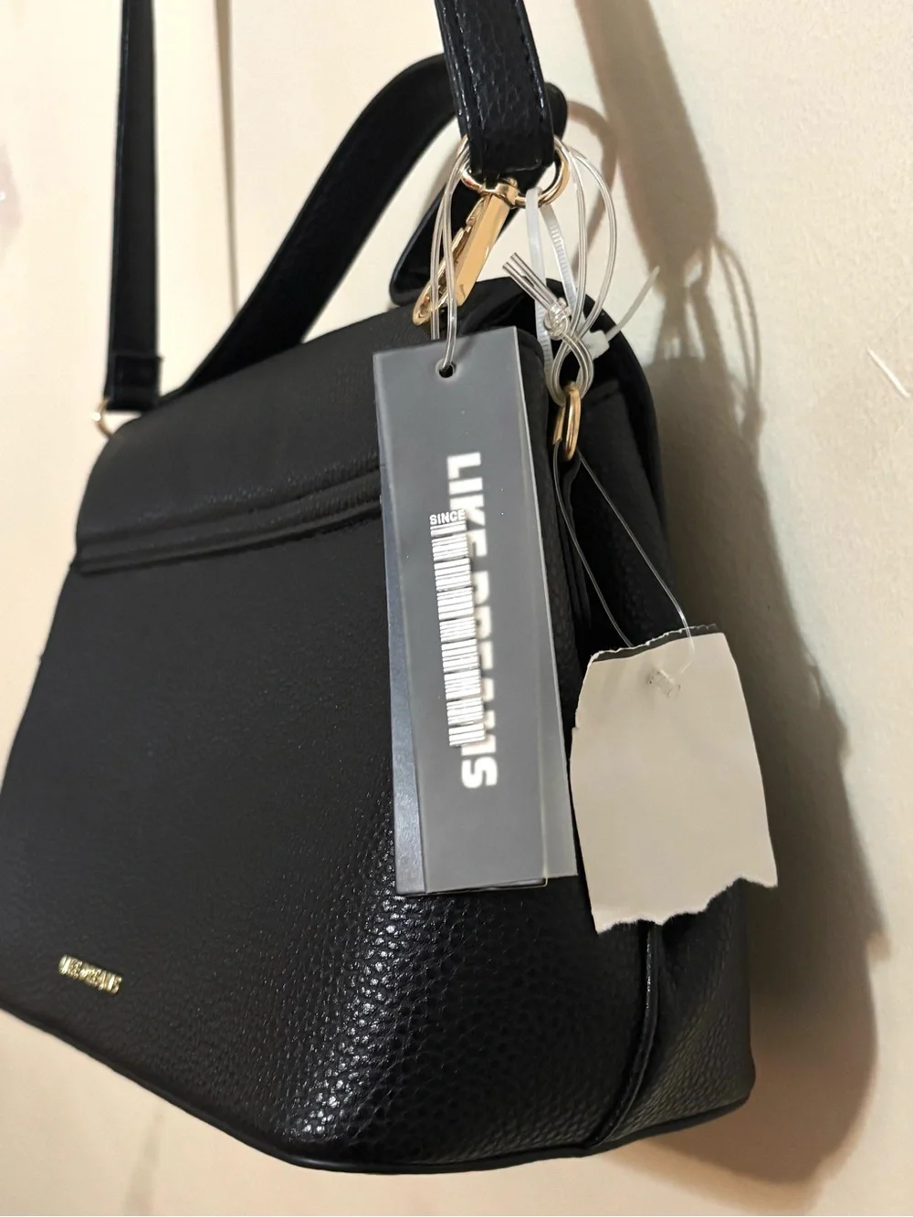 Black Bow Accent Crossbody Bag - Women
